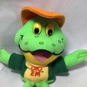Sugar Smacks Dig Em Frog 7" Plush Advertising Beanie Toy Vintage 1997
